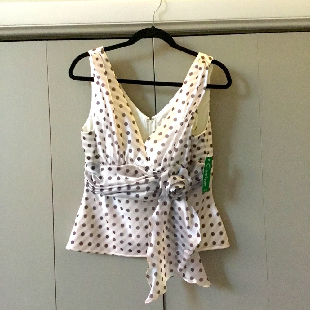 Cachet sleeveless blouse